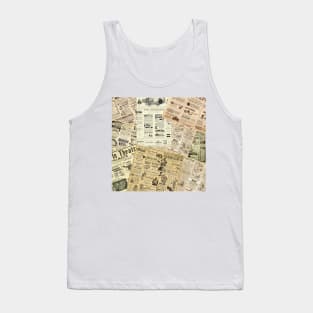 Old newspapers Tank Top